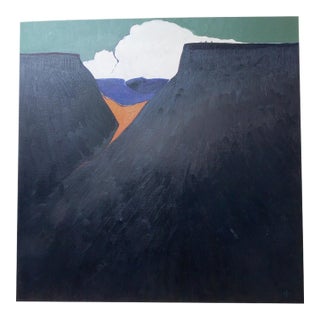 1990s Original Expressionist Southwest Painting by Contemporary Artist Olin West For Sale
