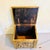Wood 19th-Century Style English Repoussé Brass Fireside Coal & Kindling Box on Casters For Sale - Image 7 of 12