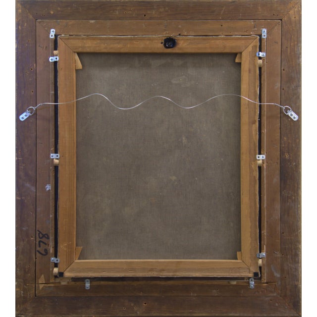 'Still Life of Dahlias' by Max Theodore Streckenbach, Circa 1900, German Floral Still Life For Sale - Image 13 of 14