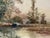 Traditional Early 20th Century Attributed to Frank Henry Mason Riverside House Trees Original Watercolor Landscape For Sale - Image 3 of 6