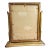 Antique 1920’s Bronze Painted Wood Tabletop Picture Frame for 7” X 9.5” For Sale