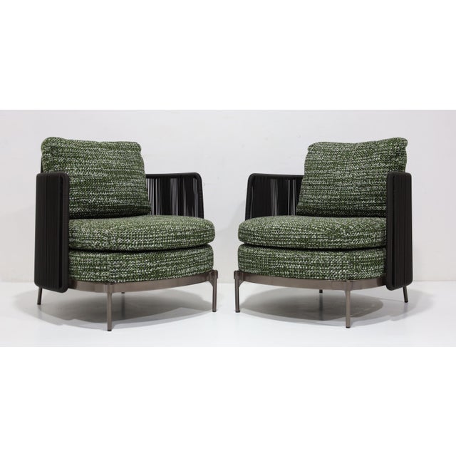 Minotti Outdoor Tape Lounge Chairs For Sale - Image 10 of 12