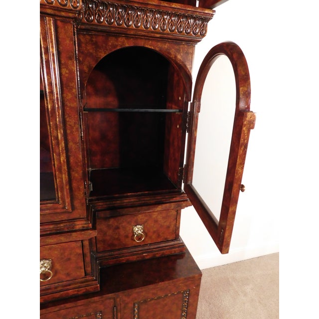 Maitland Smith Biedermeier French Empire Tortoiseshell Breakfront Liquor Cabinet For Sale - Image 10 of 11