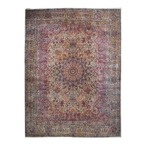 Antique Lavar Kerman Rug 11'7'' X 15'6''