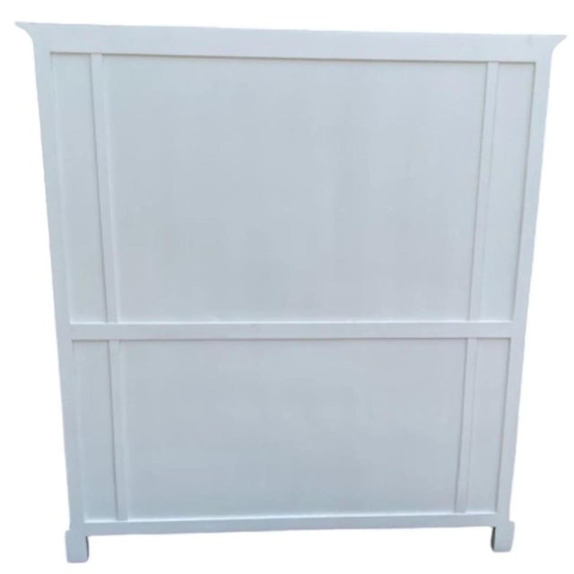 Shabby Chic Shabby Chic Farmhouse Cape Cod Bookcase For Sale - Image 3 of 5