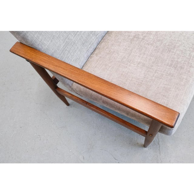 Gray Mid-Century Easy Chair in Grey Upholstery, 1960s For Sale - Image 8 of 13