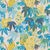 Call it tiki chic: a bright, sunny explosion of tropical blooms and fronds on a backdrop of stylized bark, this retro-...