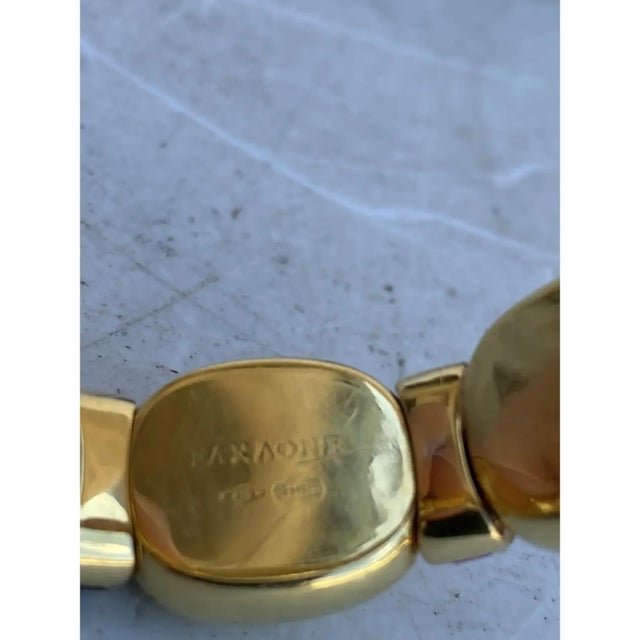 Faraone 18kt Gold Expandable Cuff Italian For Sale - Image 9 of 10