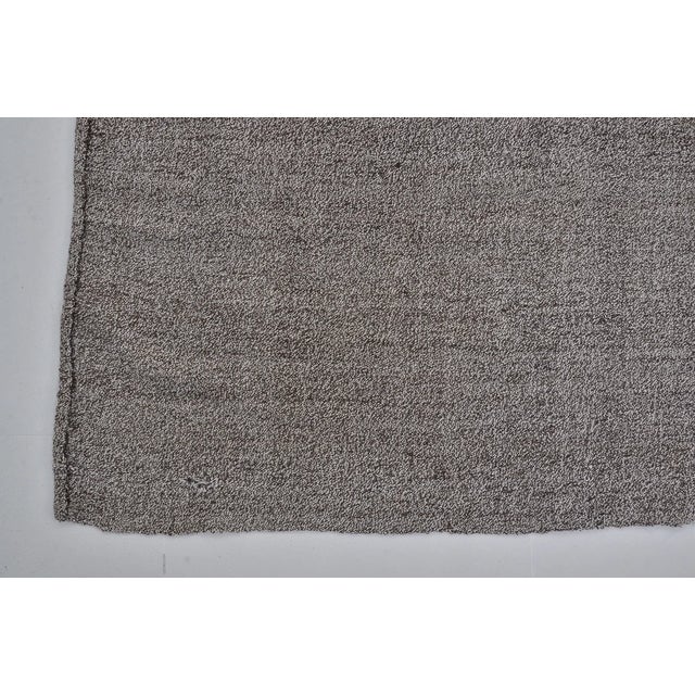 Vintage Mid-Century Turkish Striped Kilim Rug With Muted Earth Tones For Sale - Image 4 of 10