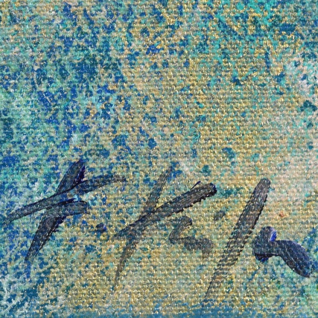 Blue Dream - Original California Landscape Acrylic Painting on Canvas by Kathleen Keifer For Sale - Image 9 of 9