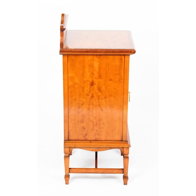 Victorian Satinwood & Inlaid Bedside Cabinet, 19th Century For Sale - Image 3 of 13
