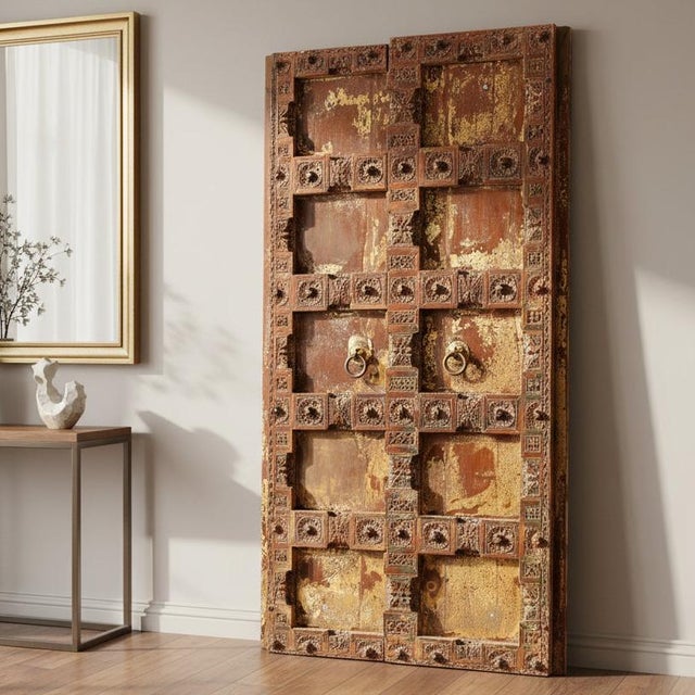 Dimensions: 33" W X 4" D X 63.5" H Features: • A rare piece and one of its kind exists • 100% solid wood construction •...