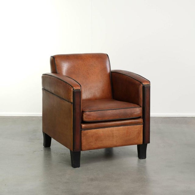 Vintage Art Deco Sheepskin Armchair For Sale - Image 13 of 13