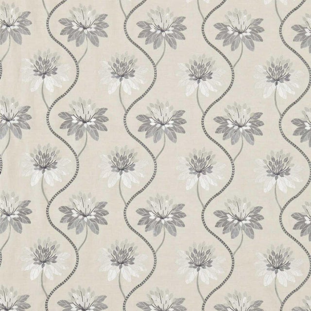 Harlequin Eloise Fabric in Dusty Blue - a Sample For Sale