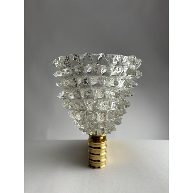Metal Rostrato Wall Lights in Blown Glass and Brass by Barovier & Toso, Italy, 1990s, Set of 6 For Sale - Image 7 of 10