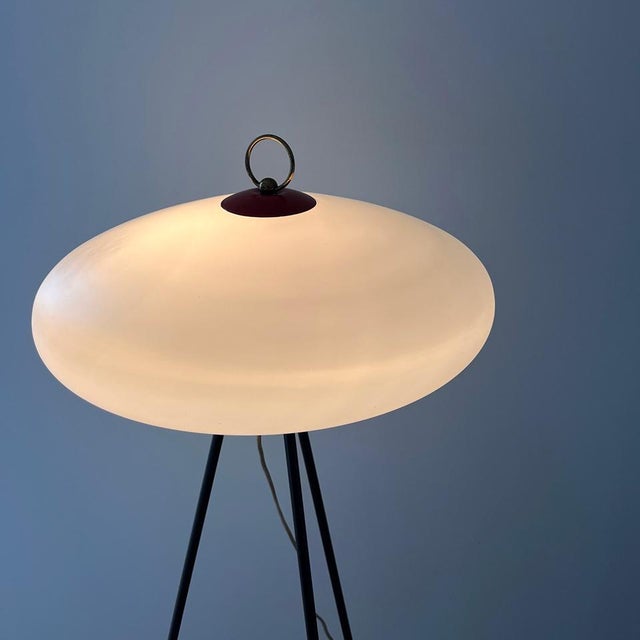 Vintage Floor Lamp with Magazine Rack, 1950s For Sale - Image 3 of 11