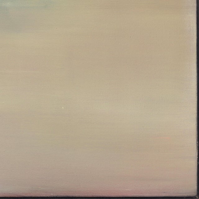 2020s Twilight - Muted Color Atmospheric Abstract Landscape Oil Painting on Canvas Original Artwork by Mark Acetelli For Sale - Image 5 of 9