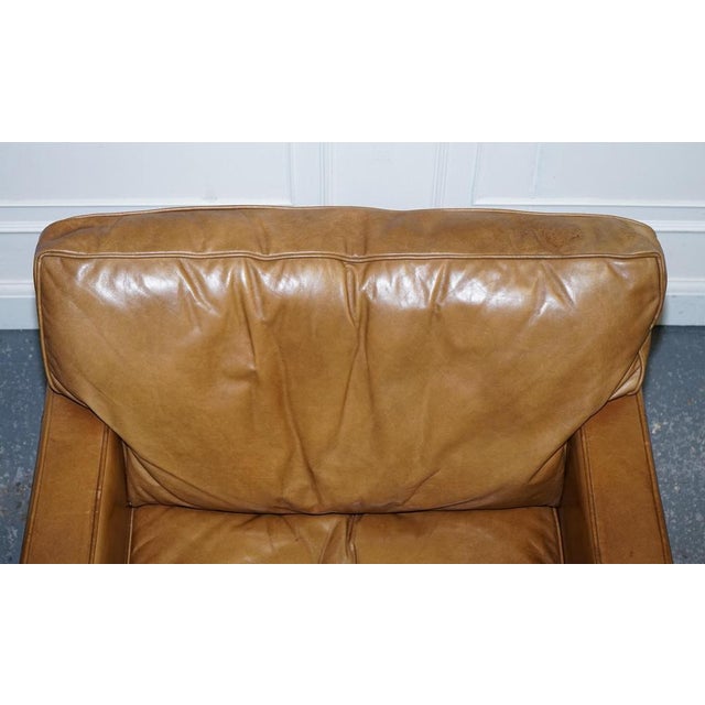 Tan Leather Armchairs by Timothy Oulton Viscount For Sale - Image 10 of 18
