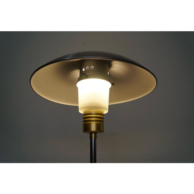 1980’s Art Deco Saucer Table Lamp For Sale - Image 11 of 12