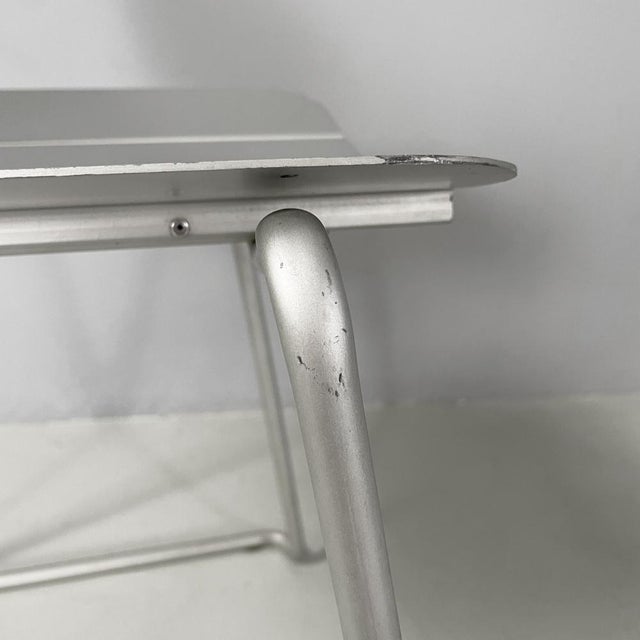 Italian Modern Aluminum Stackable Chairs by Tanzi, 1980s, Set of 4 For Sale - Image 17 of 18