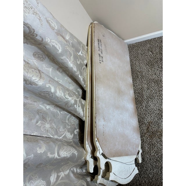 Pair of Vintage French Provincial Hand-Painted Wall Mirrors For Sale - Image 9 of 13