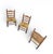 Antique ladderback child's chair / featuring a handwoven rush seat / This specific style is often associated with French...