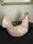 Vintage Mid 20th Century Speckled Pink Ceramic Chicken/Hen Planter For Sale In Orlando - Image 6 of 12