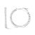 Discover the epitome of timeless elegance with these exquisite 14K white gold hoop earrings, adorned with a breathtaking...