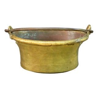 19th Century Brass Pot For Sale