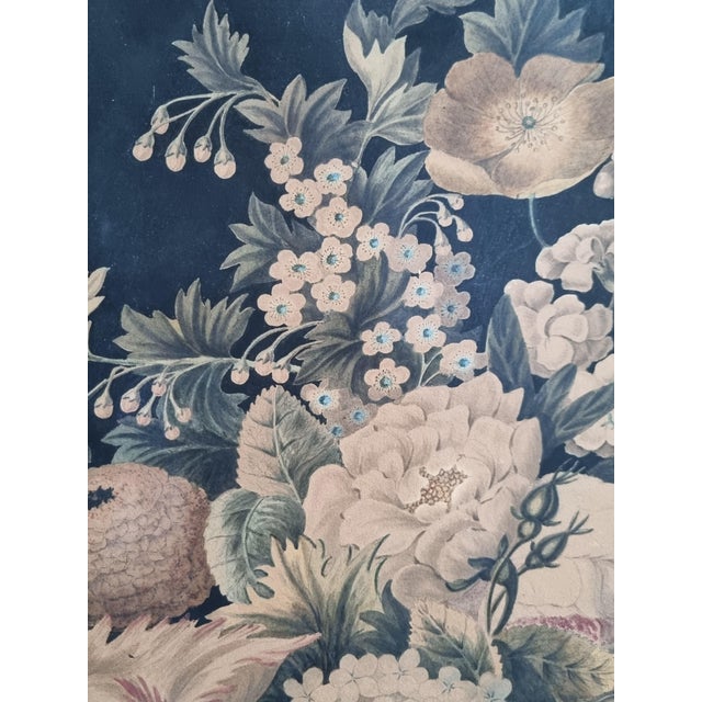 F. M. de Spaen née de Bylandt, Dutch Neoclassical Floral Still Lifes, 1809, Watercolor & Gouache, Set of 2 For Sale - Image 7 of 13