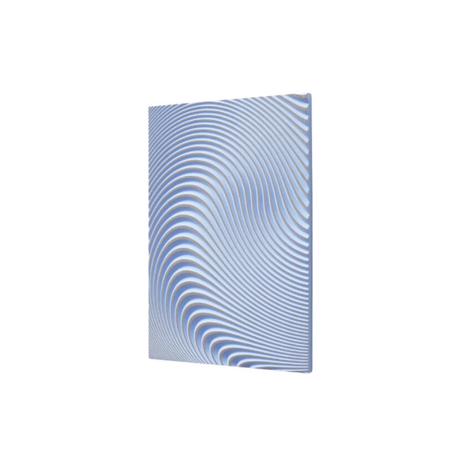 Contemporary Wave Lila Wall Sculpture by Arno Hoogland For Sale - Image 3 of 3