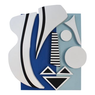 Wooden Sculptural Work by Angela Chrusciaki Blehm Titled Rio 1a For Sale