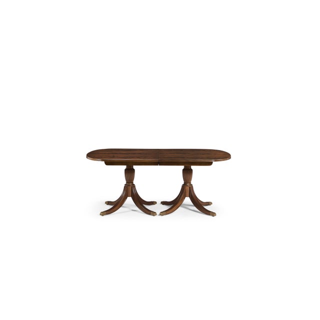 Brown Traditional 12 Foot Double Pedestal Mahogany Dining Table for Seating 14 People For Sale - Image 8 of 10