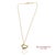 Early 21st Century Tiffany & Co. Elsa Peretti 18k 750 Yellow Gold Open Heart Pendant Necklace For Sale - Image 5 of 14