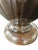 1950s Mid-Century Glazed Lamp with Walnut Base For Sale - Image 5 of 5