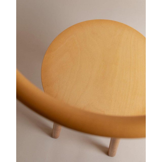 Minimalist Light Wood Chair, Italy, 1980s For Sale - Image 9 of 13