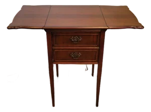 1940s Antique Side Table Radio Stewart Warner