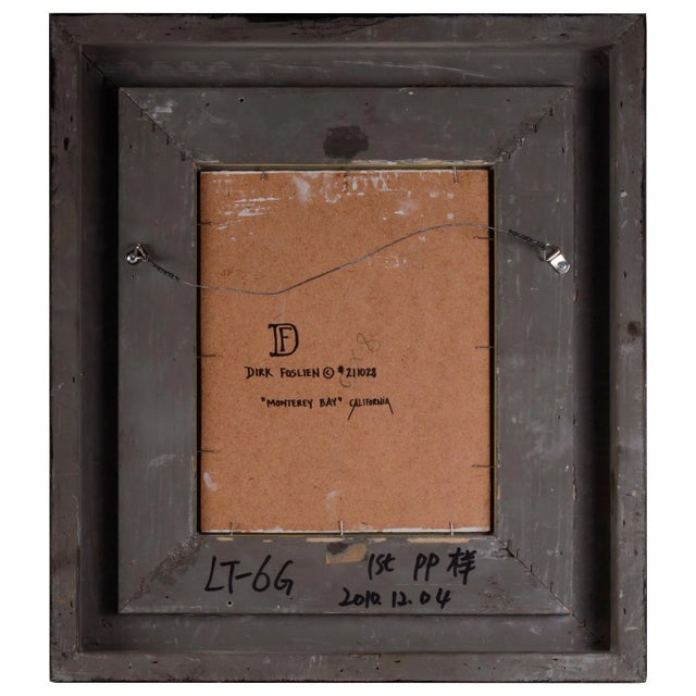 American Dirk Foslien Monterey Bay Maritime Oil Painting, Framed For Sale - Image 3 of 6