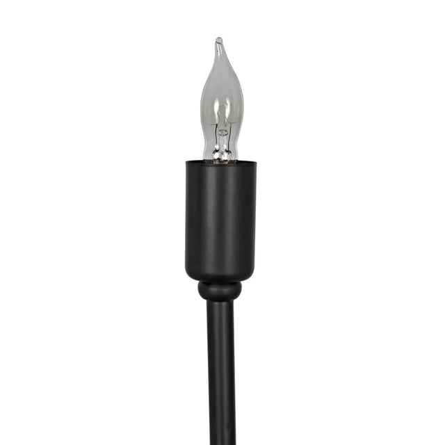 NOIR Moriarty Floor Lamp, Black Metal For Sale In Los Angeles - Image 6 of 8