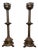 Antique Brass Altar Candelabras, 1800s, Set of 2 For Sale