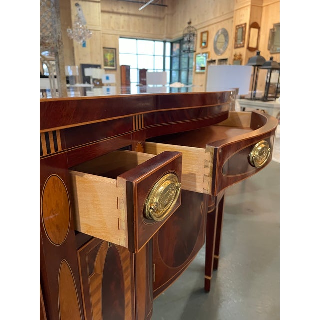 Wood Kindel Winterthur New York Flame Mahogany Sideboard For Sale - Image 7 of 11