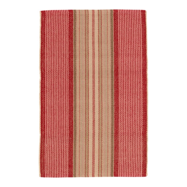 Dash & Albert by Annie Selke Framboise Woven Cotton Rug, 8' 6" x 11' 6" For Sale