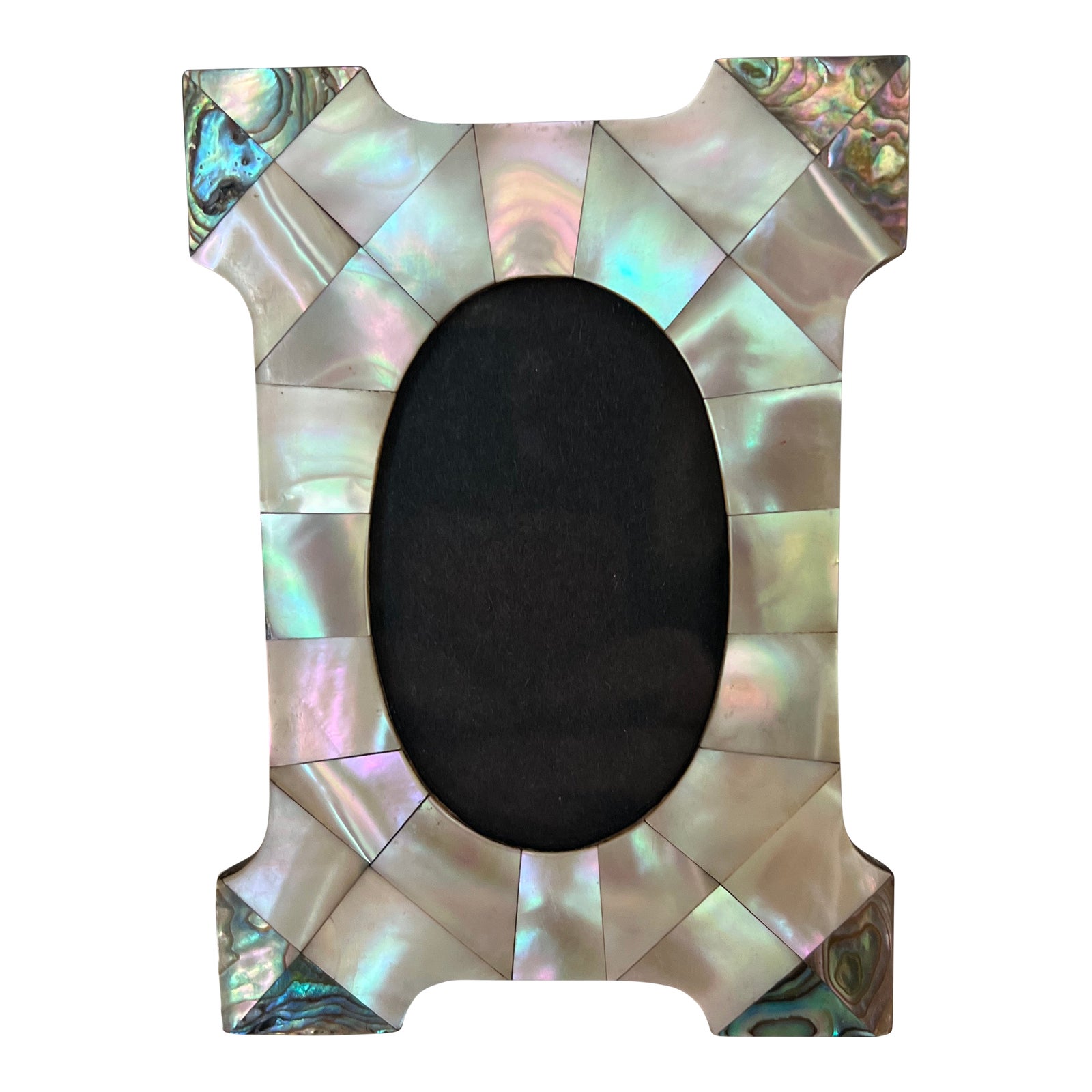 Antique English Delicate Mother of Pearl and Abalone Picture Frame ...