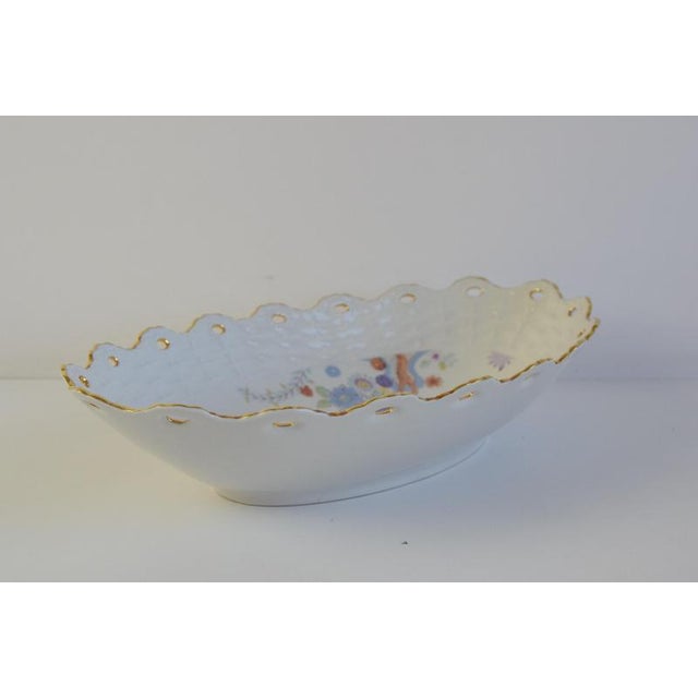 Porcelain Basket and Bowl Set with Gold Trim from Pirken Hammer, 1960s, Set of 2 For Sale - Image 4 of 12