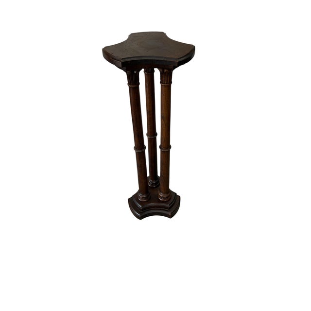 English Italian Mid Century Three Column Pedestal/Plant Stand For Sale - Image 3 of 8