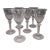 1920s Six St. Louis Crystal "Tommy" Pattern Cordial Glasses For Sale
