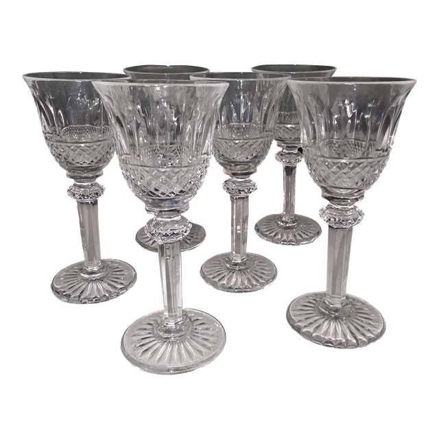 Six St. Louis Crystal "Tommy" Pattern Cordial Glasses For Sale