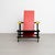 Gerrit Rietveld Red & Blue Chair in the style of Gerrit Rietvelds, 1970s For Sale - Image 4 of 15