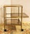 Circa 1970 Mid Century Modern Brass & Glass Trolley For Sale - Image 4 of 6