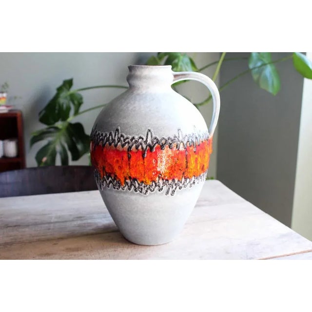 German Ceramic Vase, 1960s For Sale - Image 11 of 11